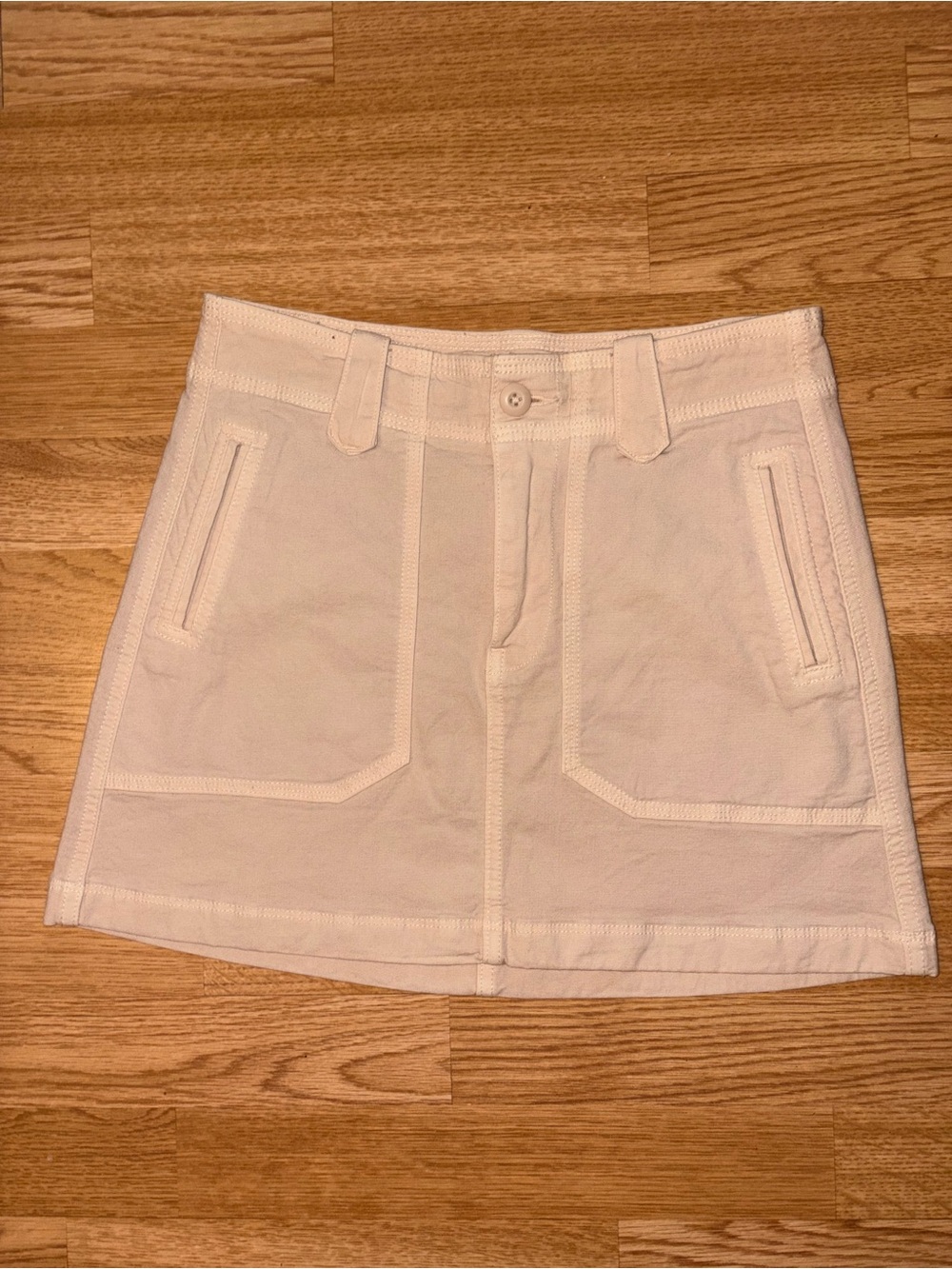 American Eagle Cream Mini Skirt